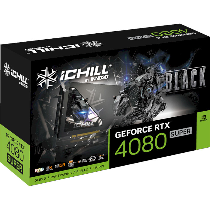 Відеокарта INNO3D GeForce RTX 4080 Super iChill Black (C408SB-166XX-18700006)