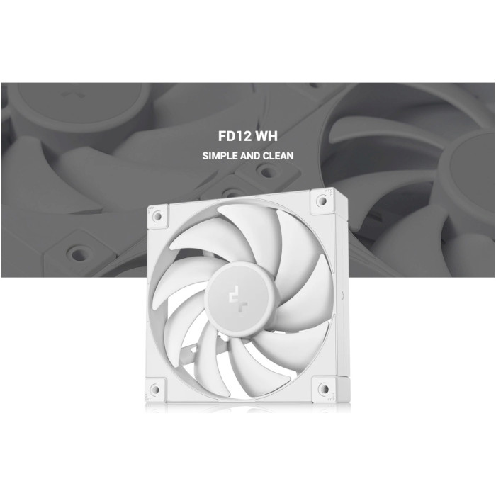 Вентилятор DEEPCOOL FD12 White (R-FD12-WHNPN1-G)