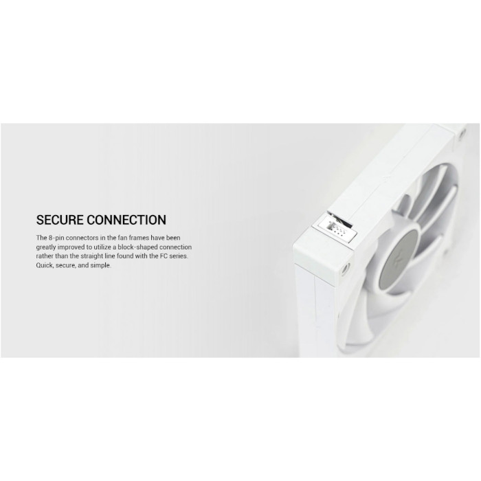 Вентилятор DEEPCOOL FD12 White (R-FD12-WHNPN1-G)