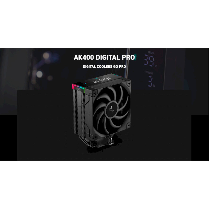 Кулер для процесора DEEPCOOL AK400 Digital Pro (R-AK400-BKAPMN-G)