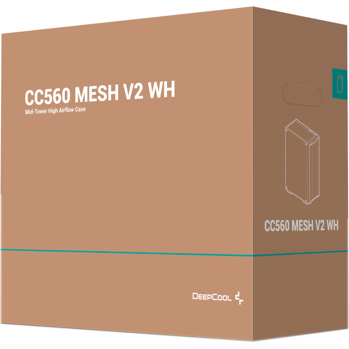 Корпус DEEPCOOL CC560 Mesh V2 White (R-CC560-WHAMA4-G-2)