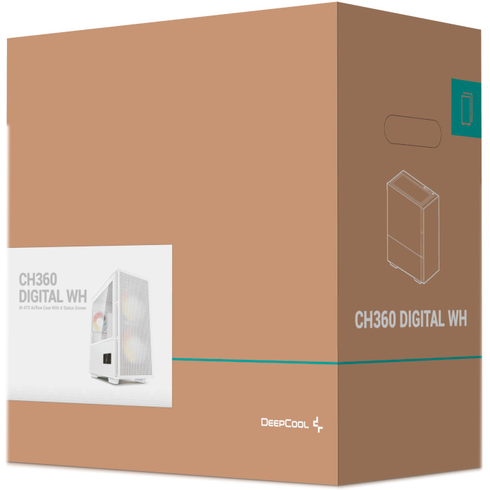 Корпус DEEPCOOL CH360 Digital White (R-CH360-WHAPE3D-G-1)