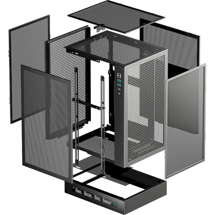 Корпус DEEPCOOL CH170 Digital Black (R-CH170-BKNPI0D-G-1)