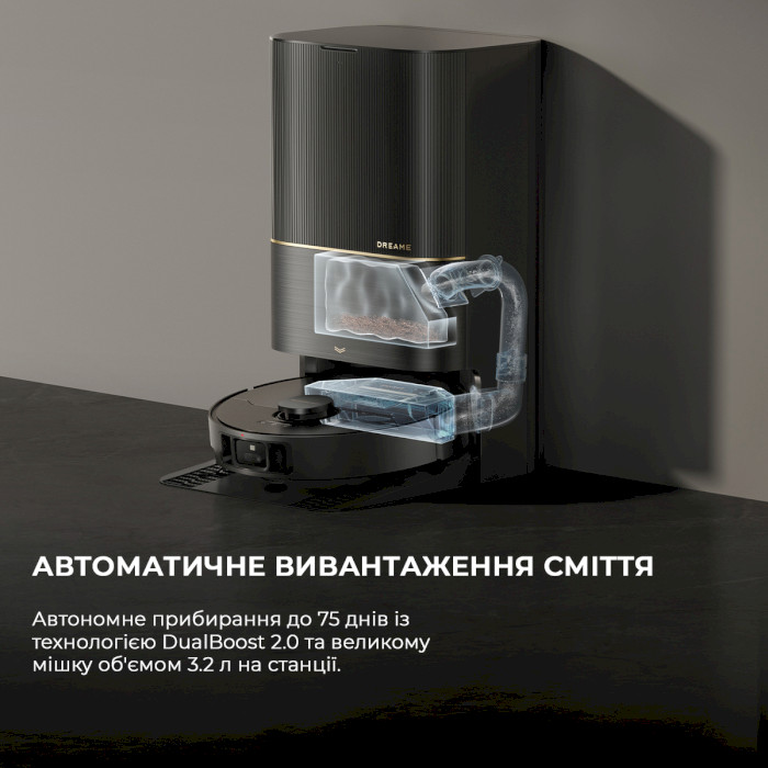 Робот-пылесос DREAME X40 Ultra Complete Black (RLX63CE-2-BL)