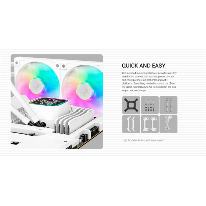 Система водяного охлаждения DEEPCOOL LD360 White (R-LD360-WHDMMN-G-1)