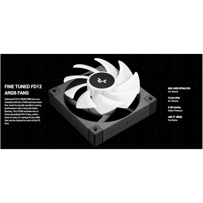 Система водяного охолодження DEEPCOOL LP240 Black (R-LP240-BKMSNC-G-1)