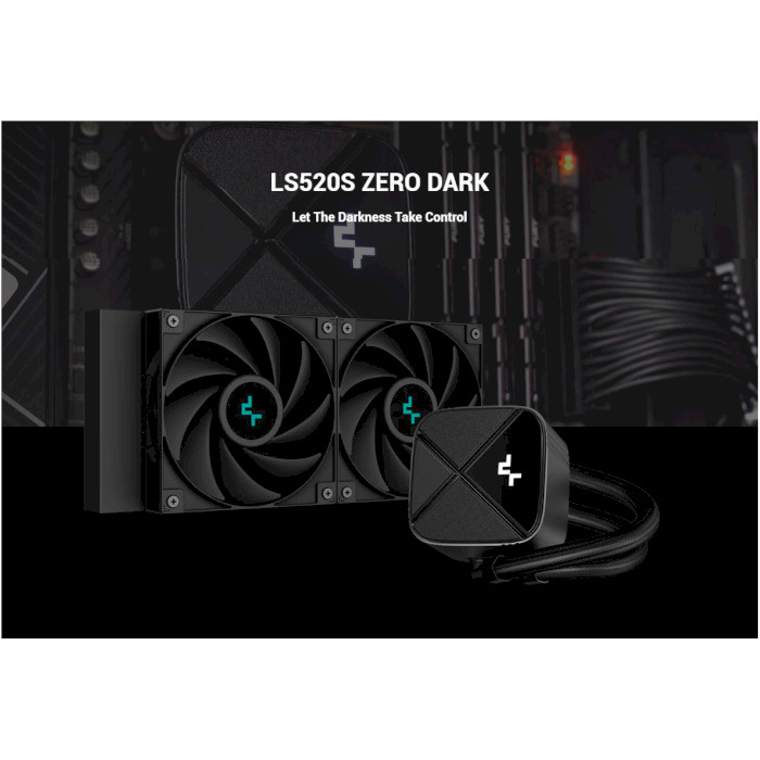 Система водяного охолодження DEEPCOOL LS520S Zero Dark (R-LS520-BKNNMM-G-1)