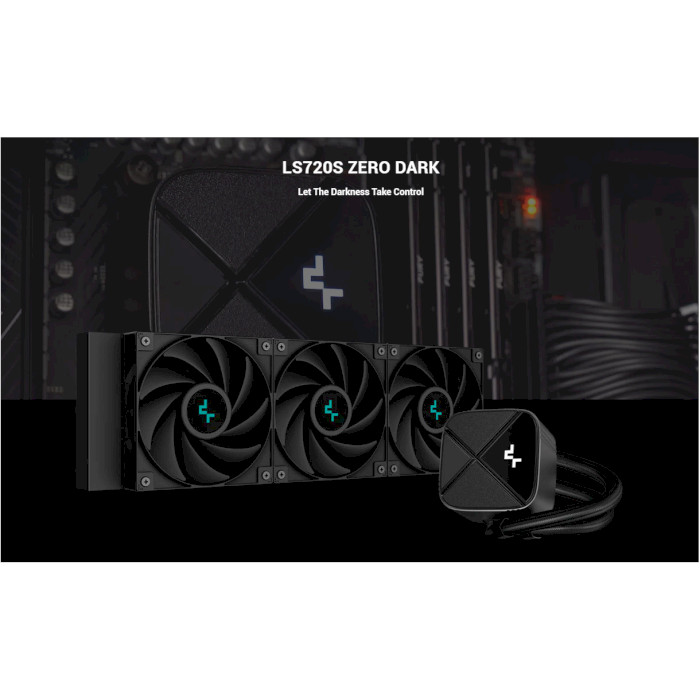 Система водяного охолодження DEEPCOOL LS720S Zero Dark (R-LS720-BKNNMM-G-1)