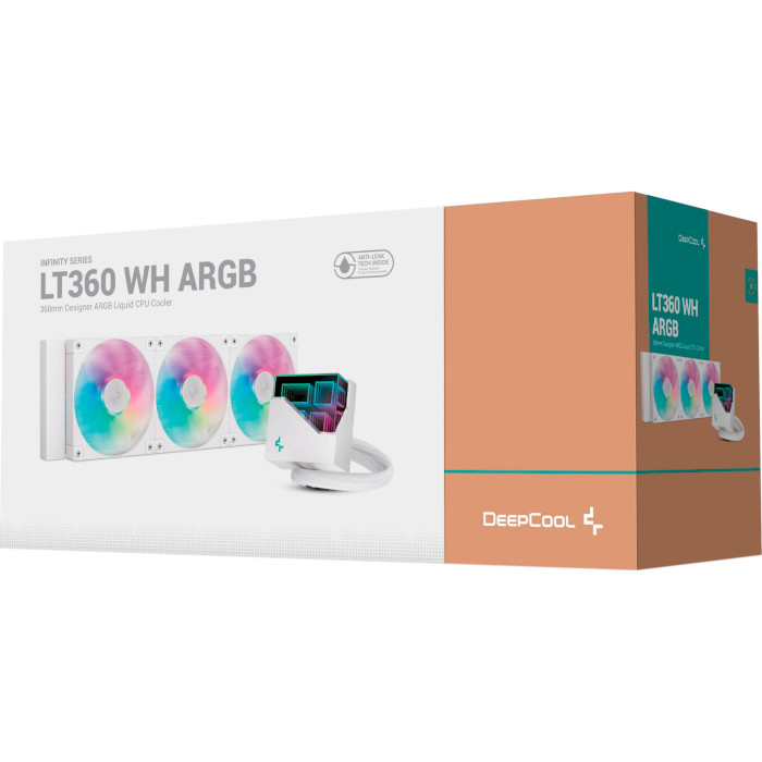 Система водяного охолодження DEEPCOOL LT360 ARGB White (R-LT360-WHAMNC-G-1)