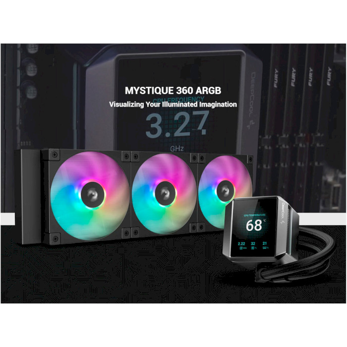 Система водяного охолодження DEEPCOOL Mystique 360 ARGB Black (R-LX750-BKADSNC-G-1)