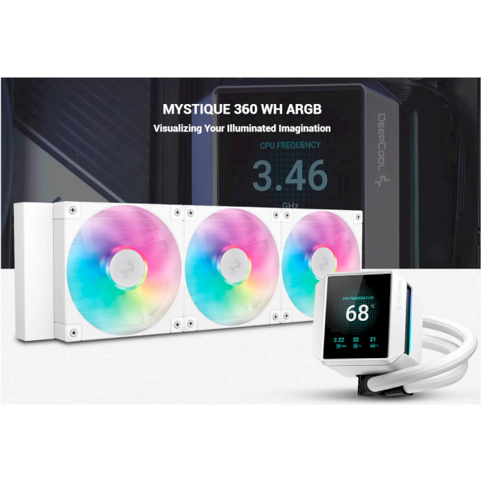 Система водяного охолодження DEEPCOOL Mystique 360 ARGB White (R-LX360-WHDSNMCP-G-1)