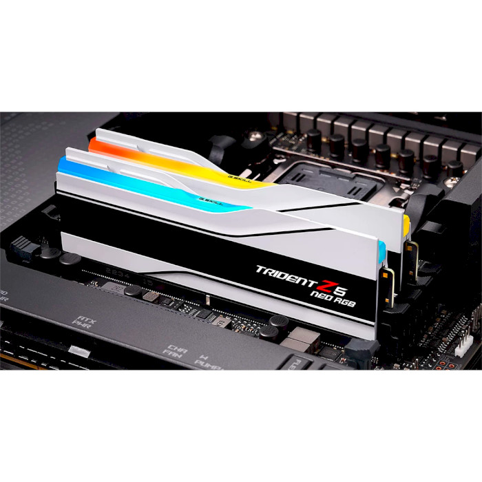 Модуль памяти G.SKILL Trident Z5 Neo RGB Matte White DDR5 7200MHz 32GB Kit 2x16GB (F5-7200J3445G16GX2-TZ5NRW)