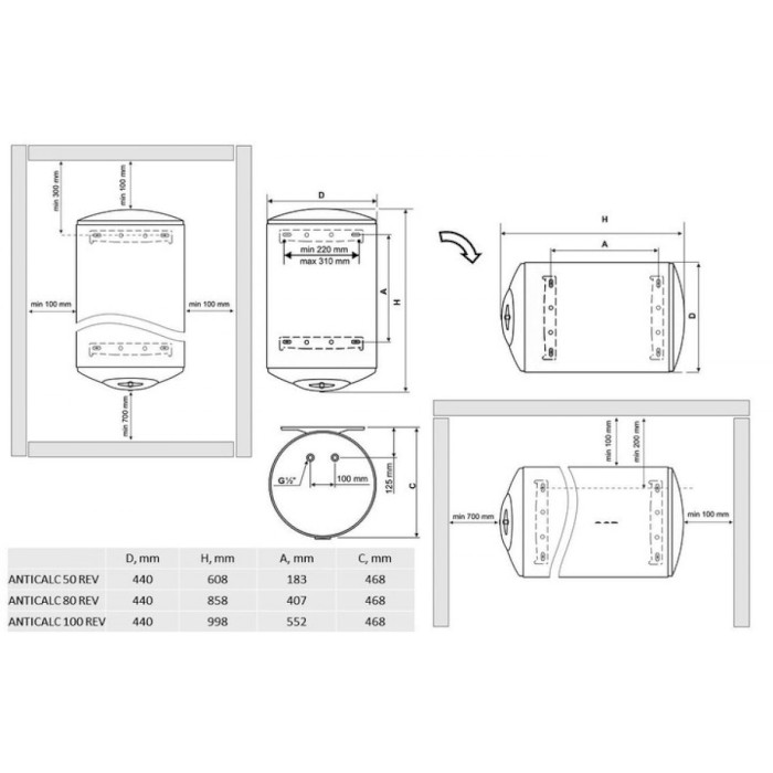 Водонагрівач TESY Anticalc Rev 100 (GCR 100 44 24D B14 TBRC) (304854)