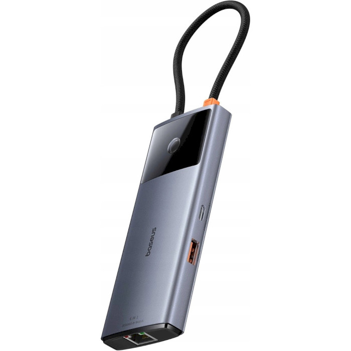 Порт-репликатор BASEUS Metal Gleam Series II 6-in-1 USB Hub (B00061802813-00)