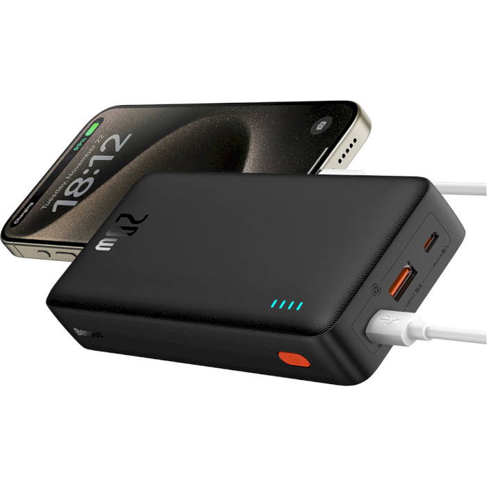 Повербанк BASEUS Airpow Fast Charge Power Bank 20W 20000mAh Black (P10022804113-00)