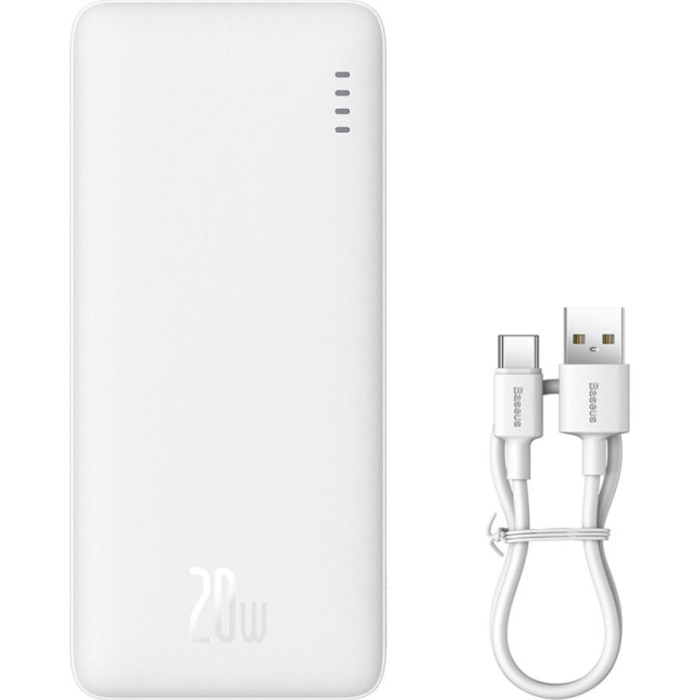 Повербанк BASEUS Airpow Fast Charge Powerbank 20W 30000mAh White (PPQD090102)