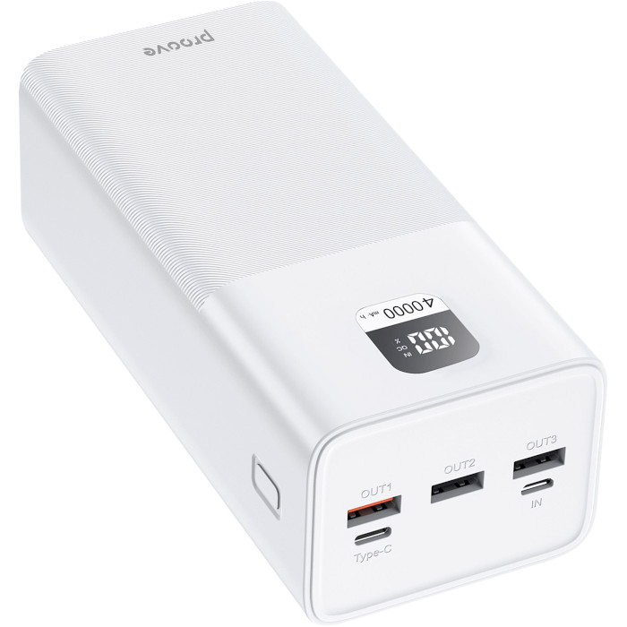 Повербанк PROOVE Giant 100W 40000mAh White