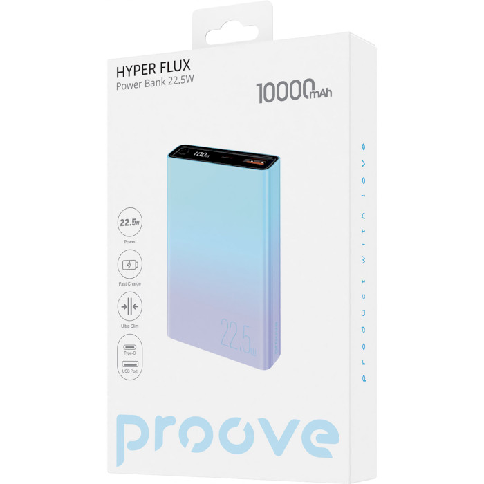 Повербанк PROOVE Hyper Flux 22.5W 10000mAh Gradient