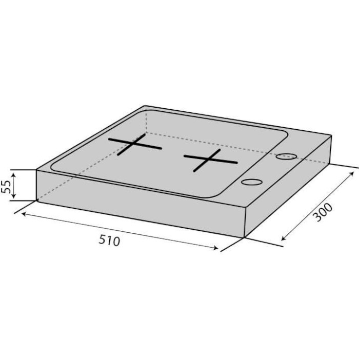 Настольная газовая плита VENTOLUX HGT 620 ES (BK)