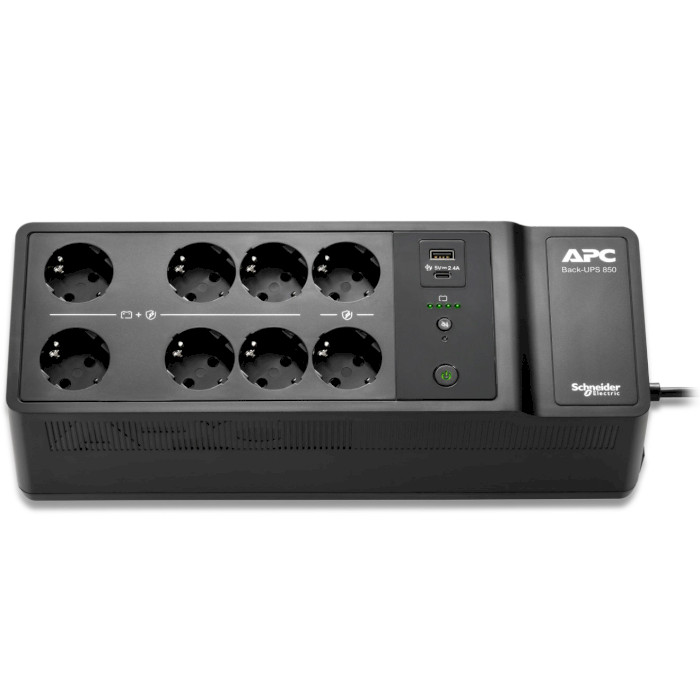 ИБП APC Back-UPS 850VA 8xSchuko w/USB-C+A (BE850G2-GR)