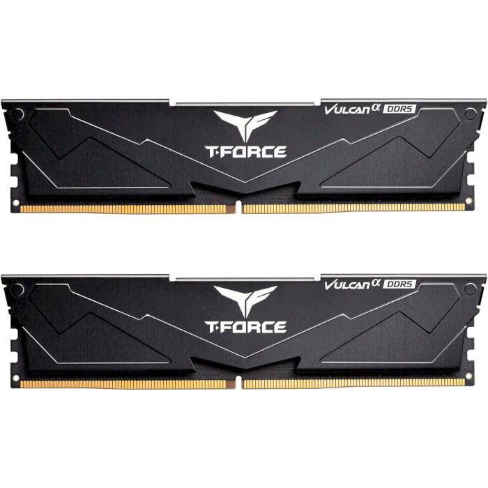 Модуль пам'яті TEAM T-Force Vulcan Alpha Black DDR5 5600MHz 32GB Kit 2x32GB (FLABD532G5600HC40BDC01)