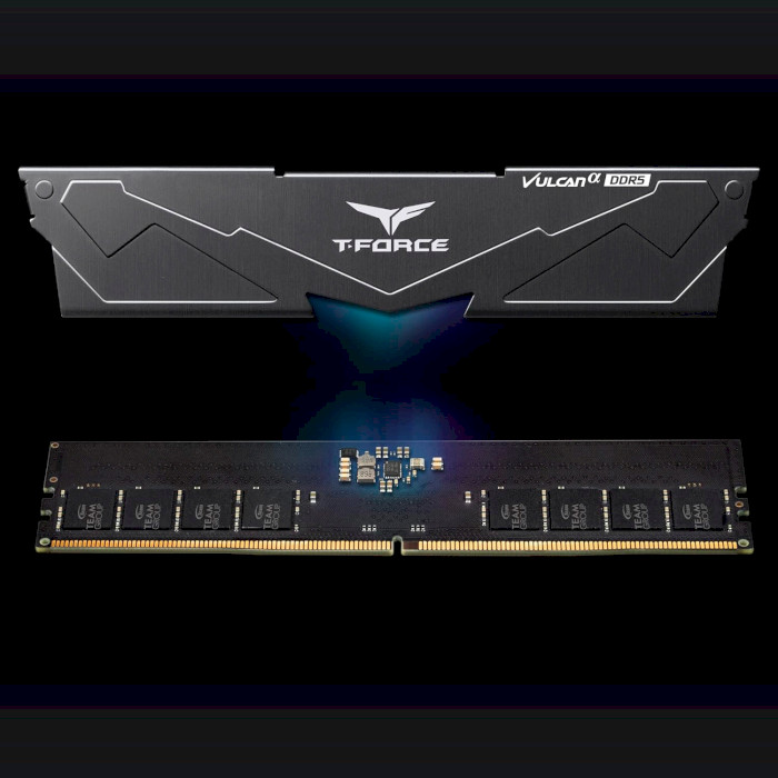 Модуль пам'яті TEAM T-Force Vulcan Alpha Black DDR5 5600MHz 32GB Kit 2x32GB (FLABD532G5600HC40BDC01)