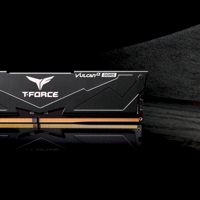 Модуль пам'яті TEAM T-Force Vulcan Alpha Black DDR5 5600MHz 32GB Kit 2x32GB (FLABD532G5600HC40BDC01)