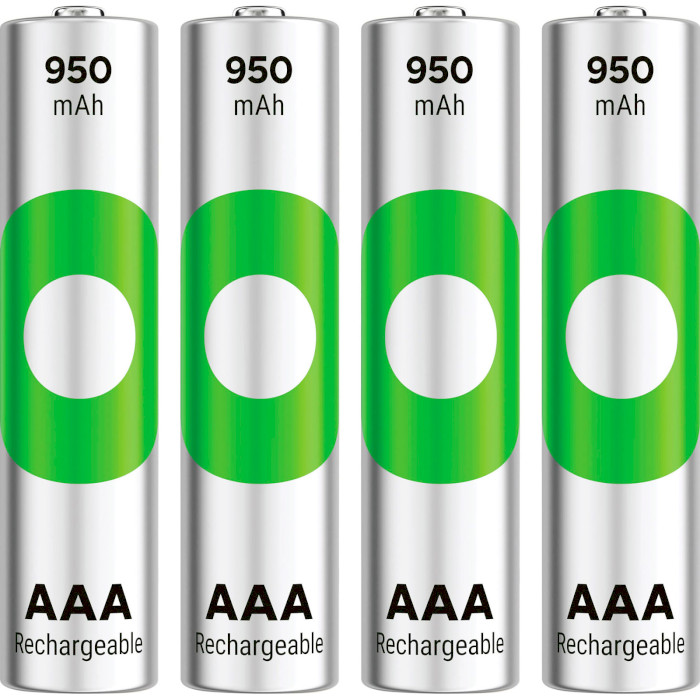 Акумулятор GP ReCyko Eco AAA 950mAh 4шт/уп (GP100AAAHCER21-2TLB4)