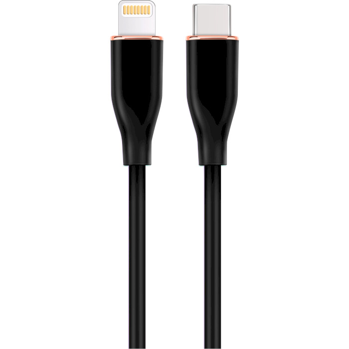 Кабель CABLEXPERT Premium Silicon Type-C to Lightning 1.5м Black (CC-USB2S-CM8PM-1.5M-BK)