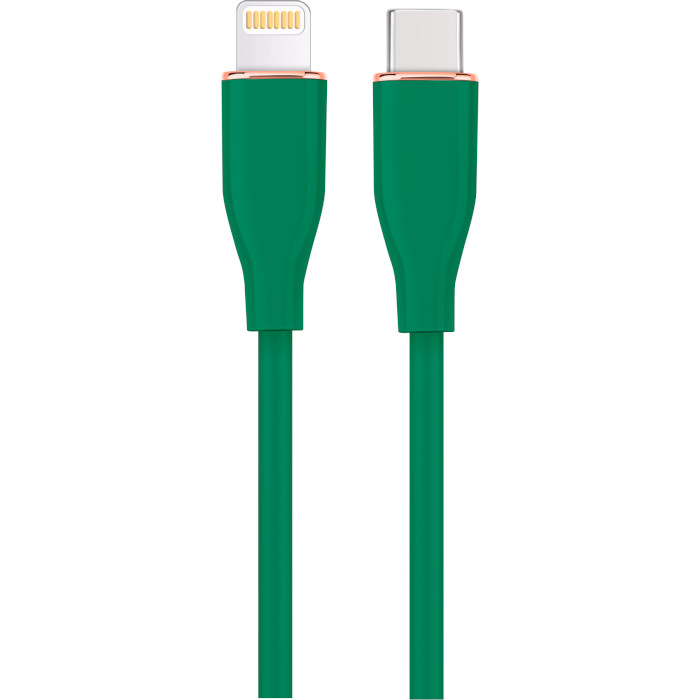 Кабель CABLEXPERT Premium Silicon Type-C to Lightning 1.5м Midnight Green (CC-USB2S-CM8PM-1.5M-G)