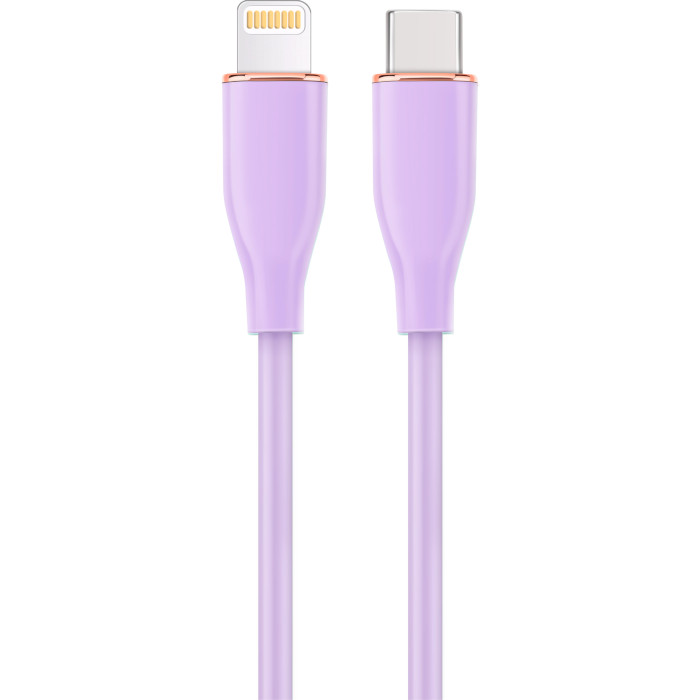 Кабель CABLEXPERT Premium Silicon Type-C to Lightning 1.5м Purple (CC-USB2S-CM8PM-1.5M-P)