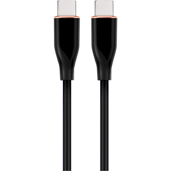 Кабель CABLEXPERT Premium Silicon Type-C to Type-C PD 60W 1.5м Black (CC-USB2S-CMCM-1.5M-BK)