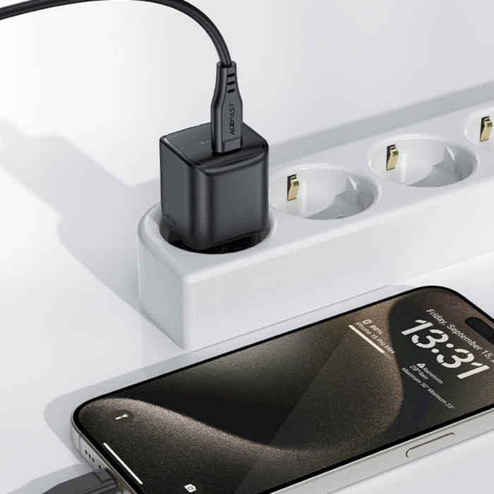 Зарядное устройство ACEFAST A73 Mini Fast Charge Wall Charger GaN PD20W (1xUSB-C) Black