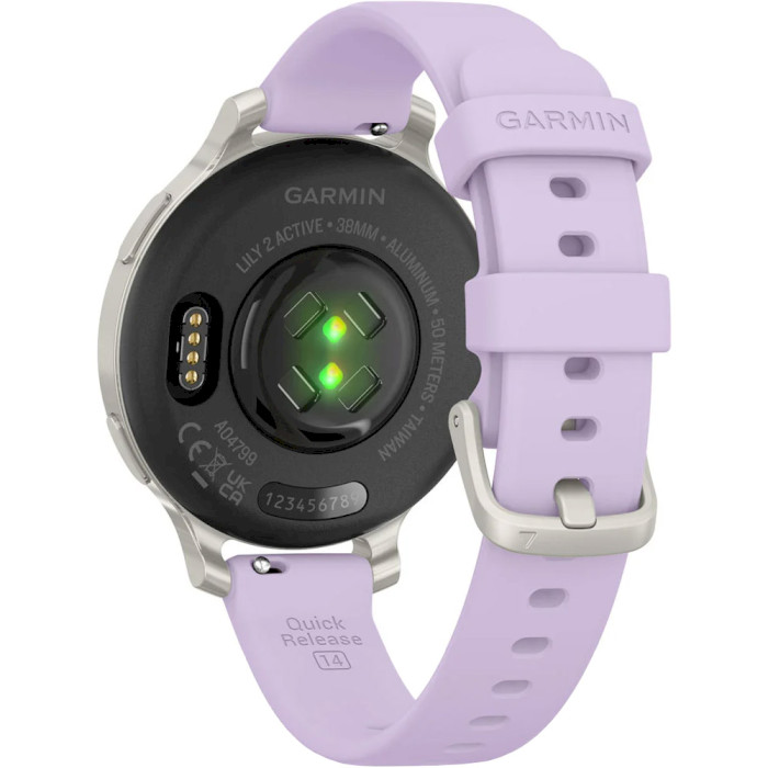 Смарт-часы GARMIN Lily 2 Active Silver with Purple Jasmine Silicone Band (010-02891-01)