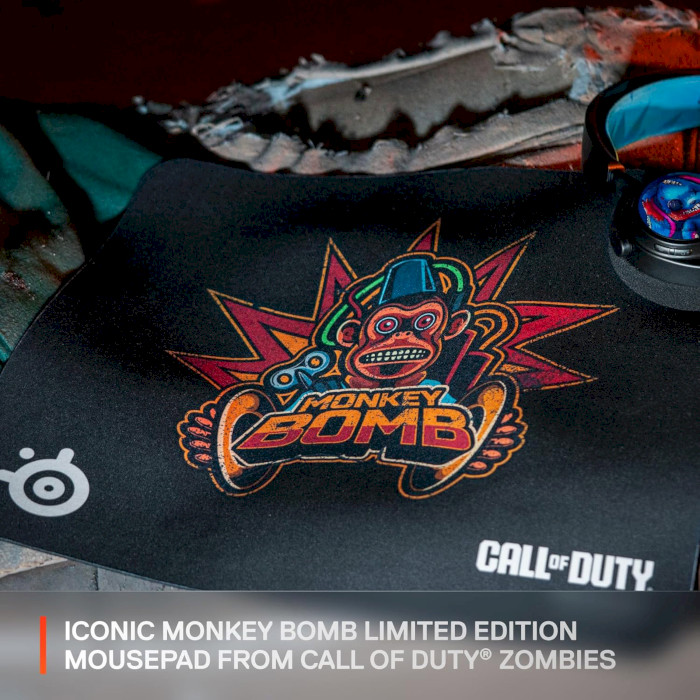 Игровая поверхность STEELSERIES QcK L Call of Duty Monkey Bomb Edition (63449)