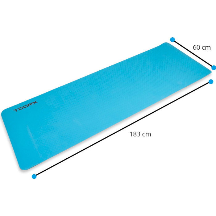 Килимок для фітнесу TOORX Yoga Professional Azzurro/Antracite (MAT-183)