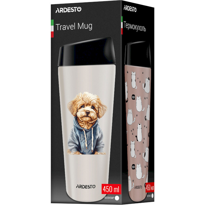 Термокружка ARDESTO Coffee Time 0.45л Maltipoo (AR2645MP)