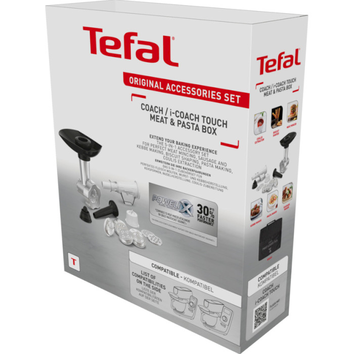 Набор аксессуаров TEFAL 5 в 1 MEAT&PASTA BOX для кухонной машины I Coach Touch XF651038