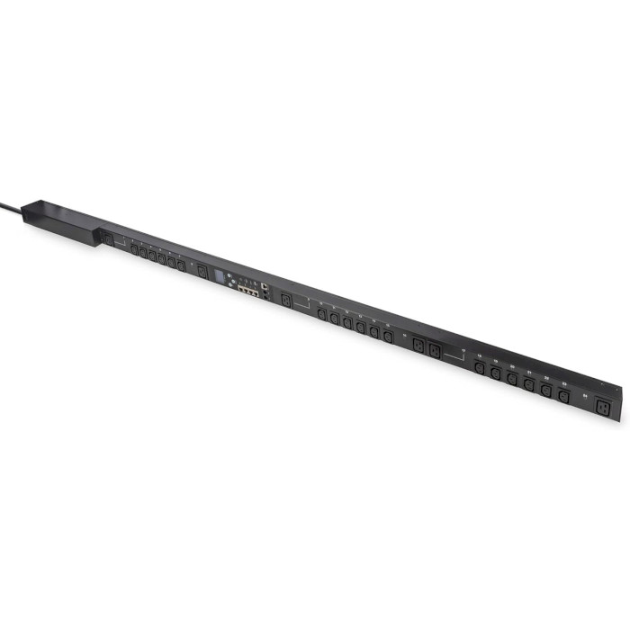 Розподільник живлення DIGITUS 19" Smart PDU Outlet Monitored & Switched, 0U, 18xC13, 6x C19, 16А, з вимикачем, 3м (DN-95634)