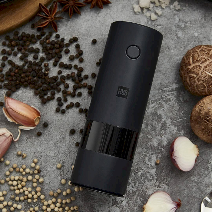 Електричний млин для солі та перца XIAOMI HUOHOU Electric Grinder Recharge Black