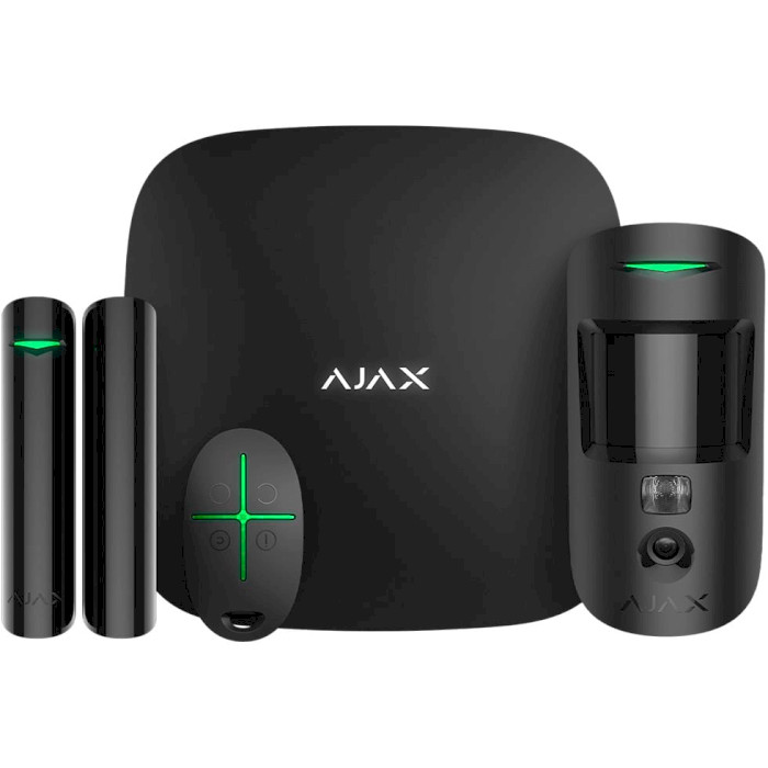 Комплект охоронної сигналізації AJAX HDR StarterKit Cam Plus Black