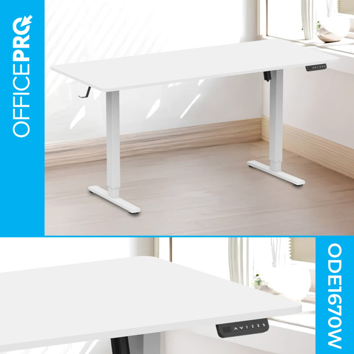 Комп'ютерний стіл моторизований OFFICEPRO ODE1670W White