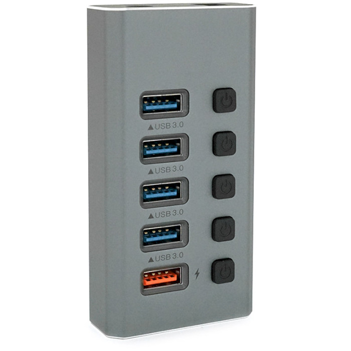 USB-хаб із вимикачами VOLTRONIC 5-Port USB3.0 Hub