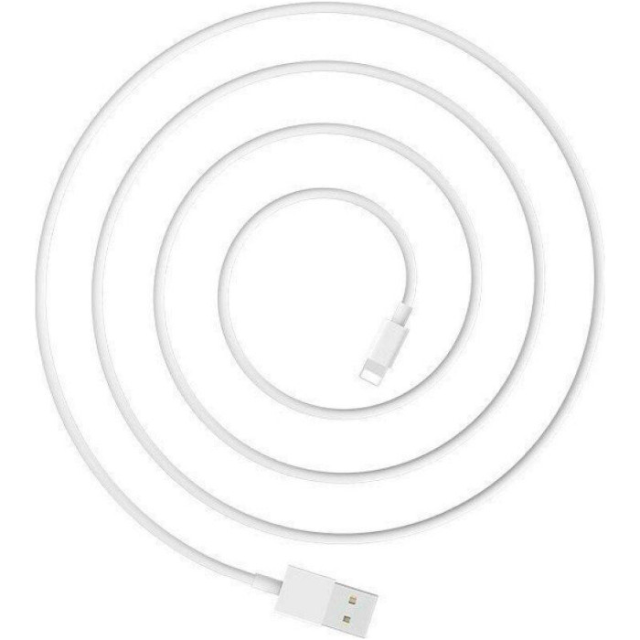 Кабель DENMEN D22L USB-A to Lightning 2.4A 1м White