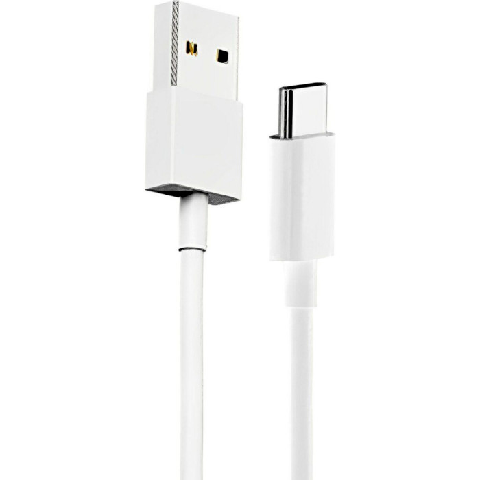 Кабель DENMEN D22T USB-A to Type-C 2.4A 1м White