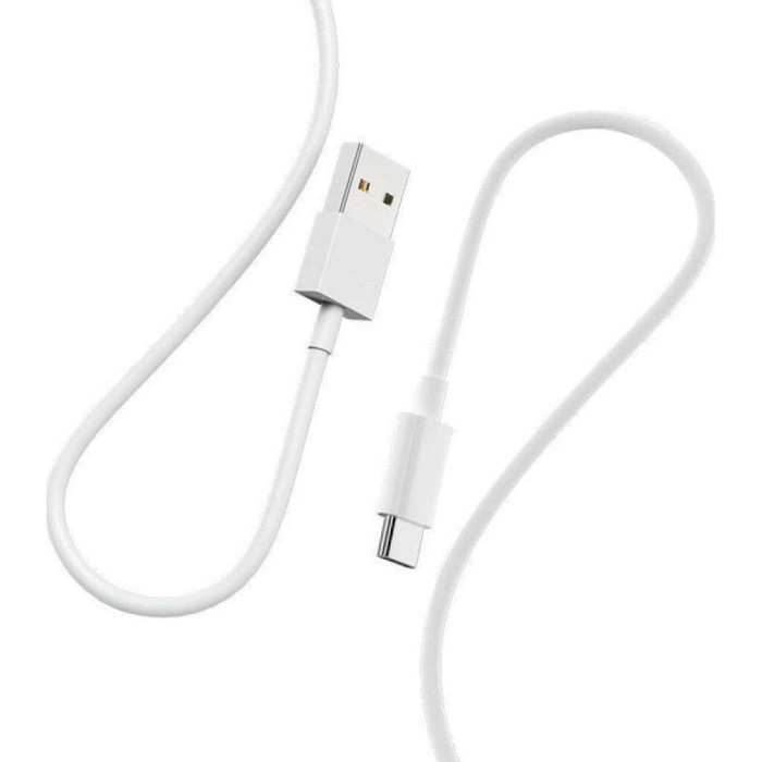 Кабель DENMEN D22T USB-A to Type-C 2.4A 1м White