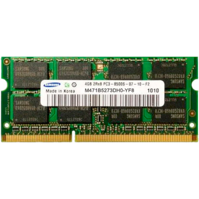 Модуль пам'яті SAMSUNG SO-DIMM DDR3L 1066MHz 4GB (M471B5273DH0-YF8)