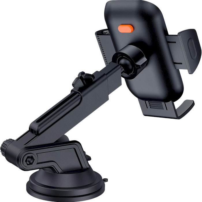 Автодержатель для смартфона BASEUS UltraControl Go Series Clamp-Type Phone Holder Suction Cup Version Black (C40361600111-00)