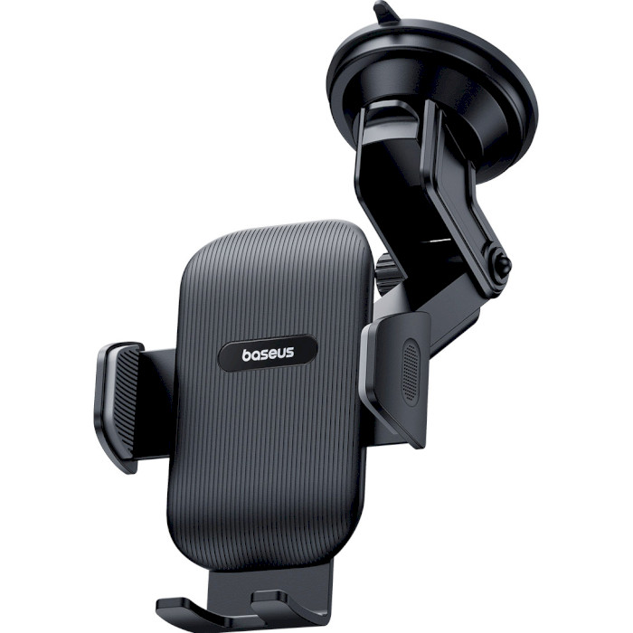 Автодержатель для смартфона BASEUS UltraControl Go Series Clamp-Type Phone Holder Suction Cup Version Black (C40361600111-00)