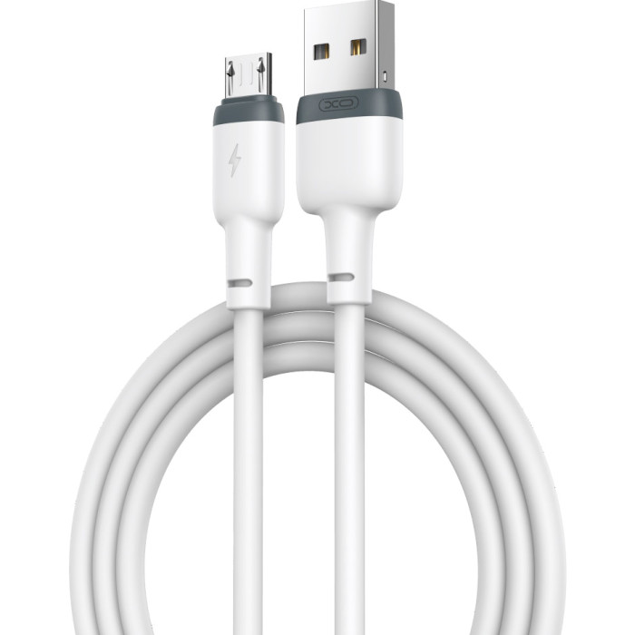 Кабель XO NB208 USB-A to Micro-USB 1м White